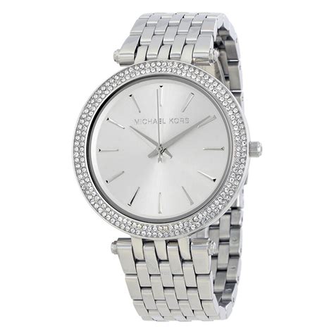 women's silver michael kors watch